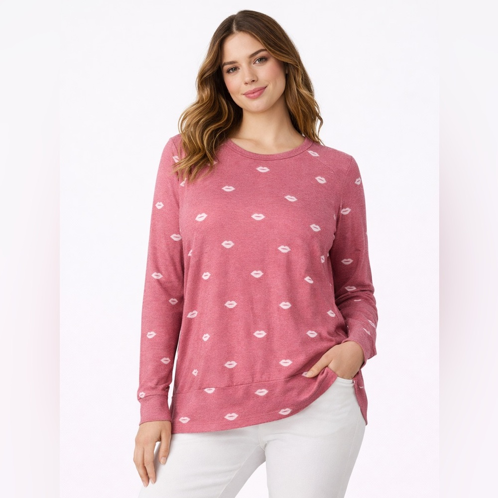 💋 NWT! PJ Salvage Pink Lips Top